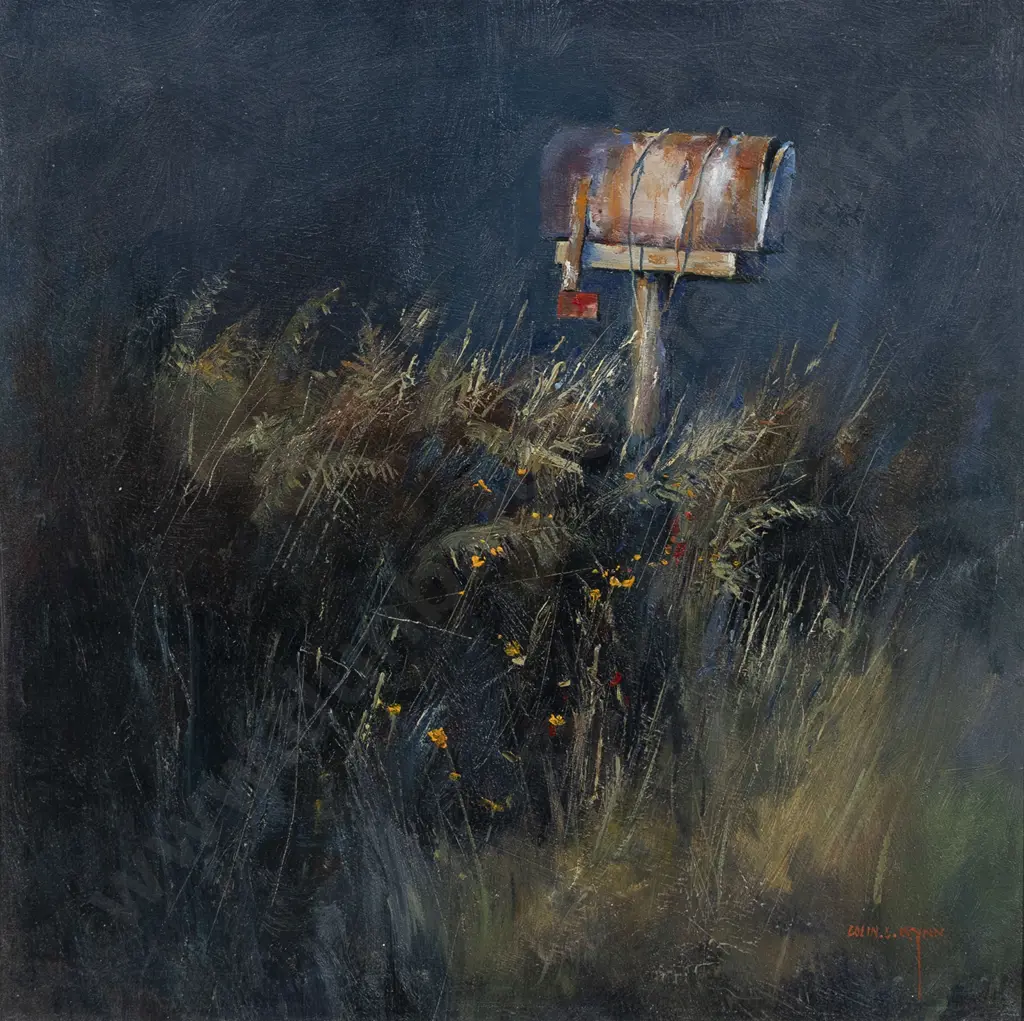 Colin Wynn (b 1950) - Mailbox Burkes Creek Image 1++