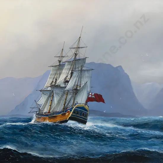 Paul Deacon - HMS Endeavour off Doubtful Sound