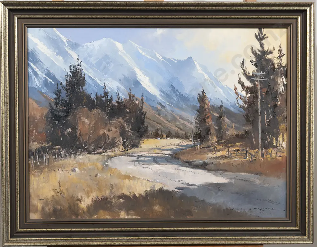William Francis Moore (1934 - 2020) - South Bank Rakaia River Valley Image 1++