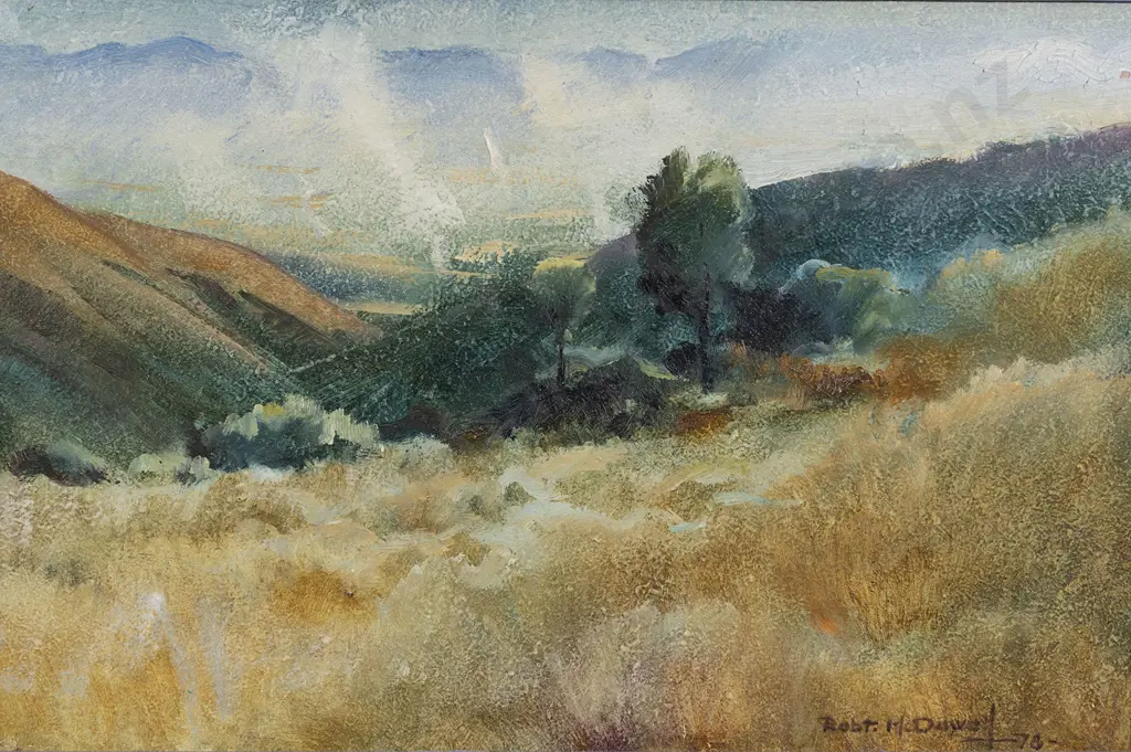 Robert McDowell (b 1937) - Morning Mist from Kennedy's Bush I Image 1++