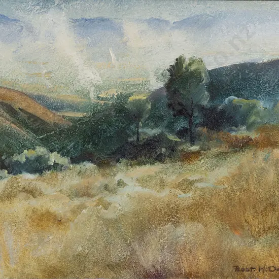 Robert McDowell (b 1937) - Morning Mist from Kennedy's Bush I