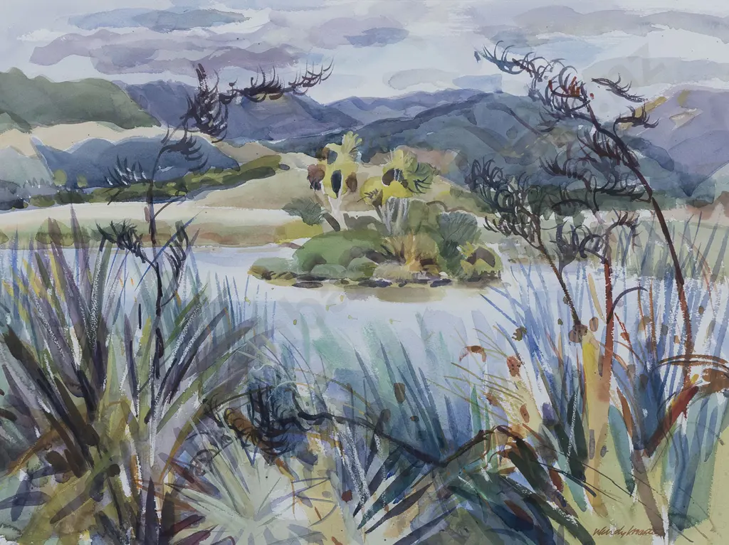 Wendy Masters - View through The Flax Flowers Image 1++
