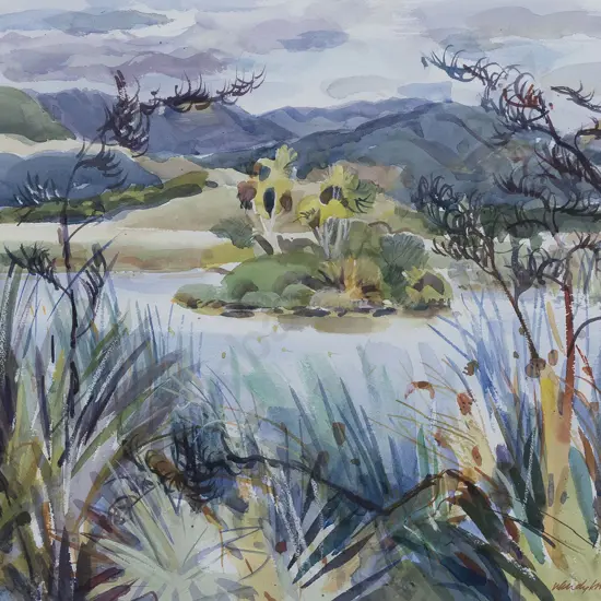 Wendy Masters - View through The Flax Flowers