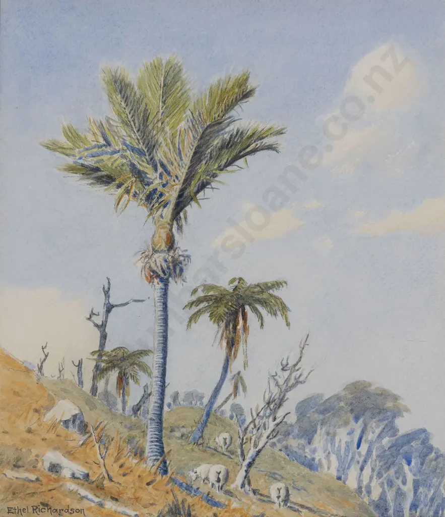 Ethel Richardson (1869 - 1946) - Nikau Palm Image 1++