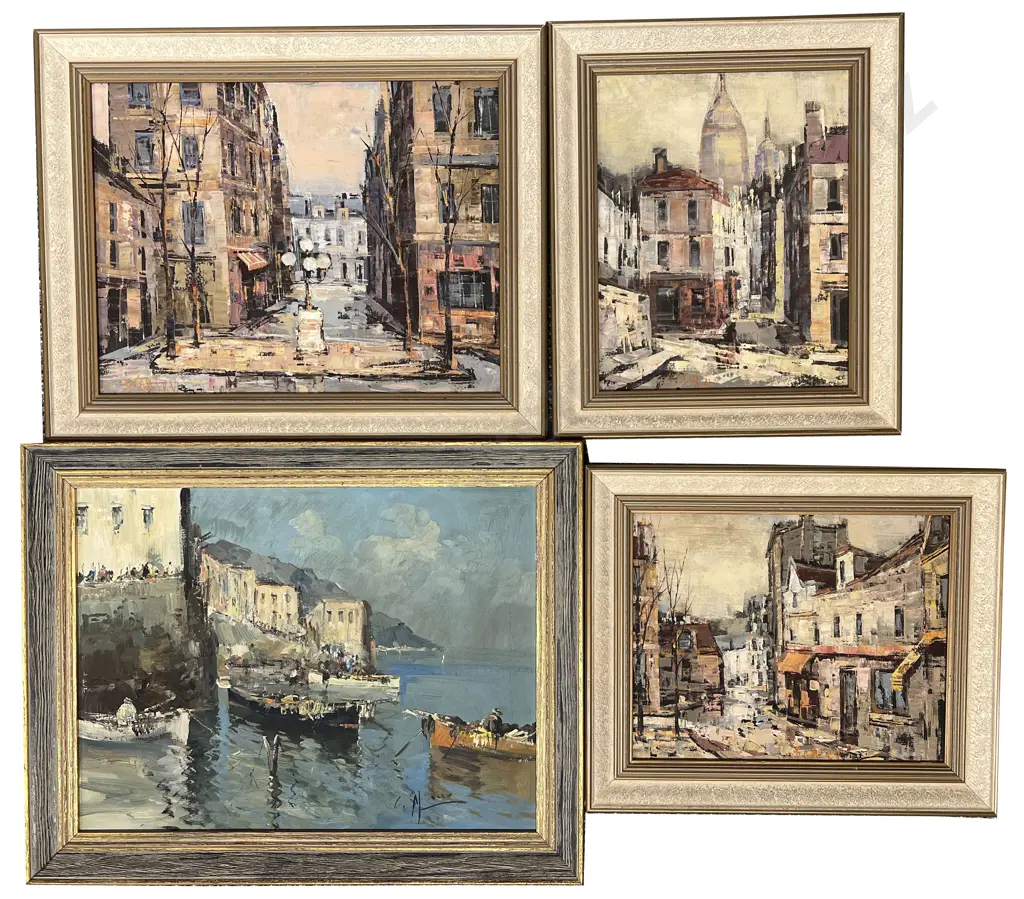 David Stansky (1930 - 70) - Three Parisian Street Scenes & Other (4) Image 1++