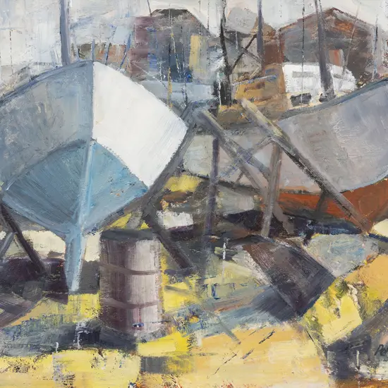 Peter Reid - Boats in Dry Dock