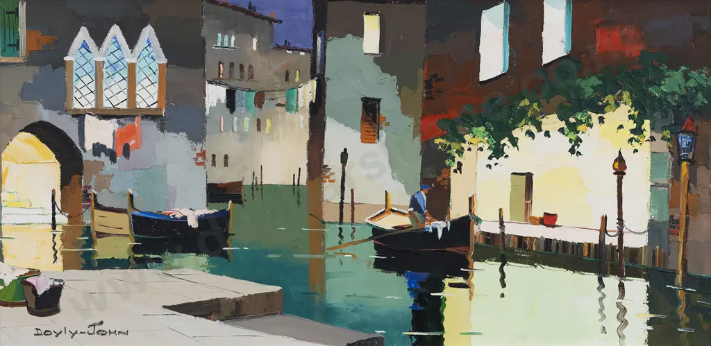 Cecil Rochfort D'Oyly-John (1906 - 93) -Venice off the Grand Canal Image 1++