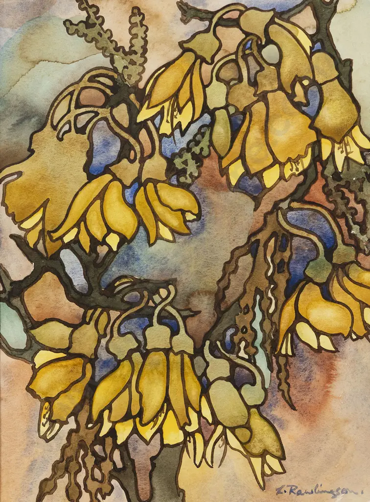 Lynette Rawlingson - Kowhai Study Image 1++