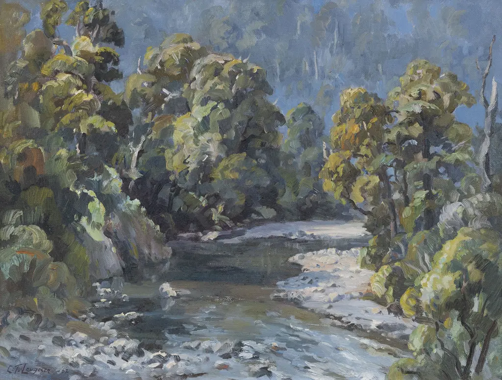 Carl Laugesen (1900 - 87) - Kaitoke Bush Image 1++
