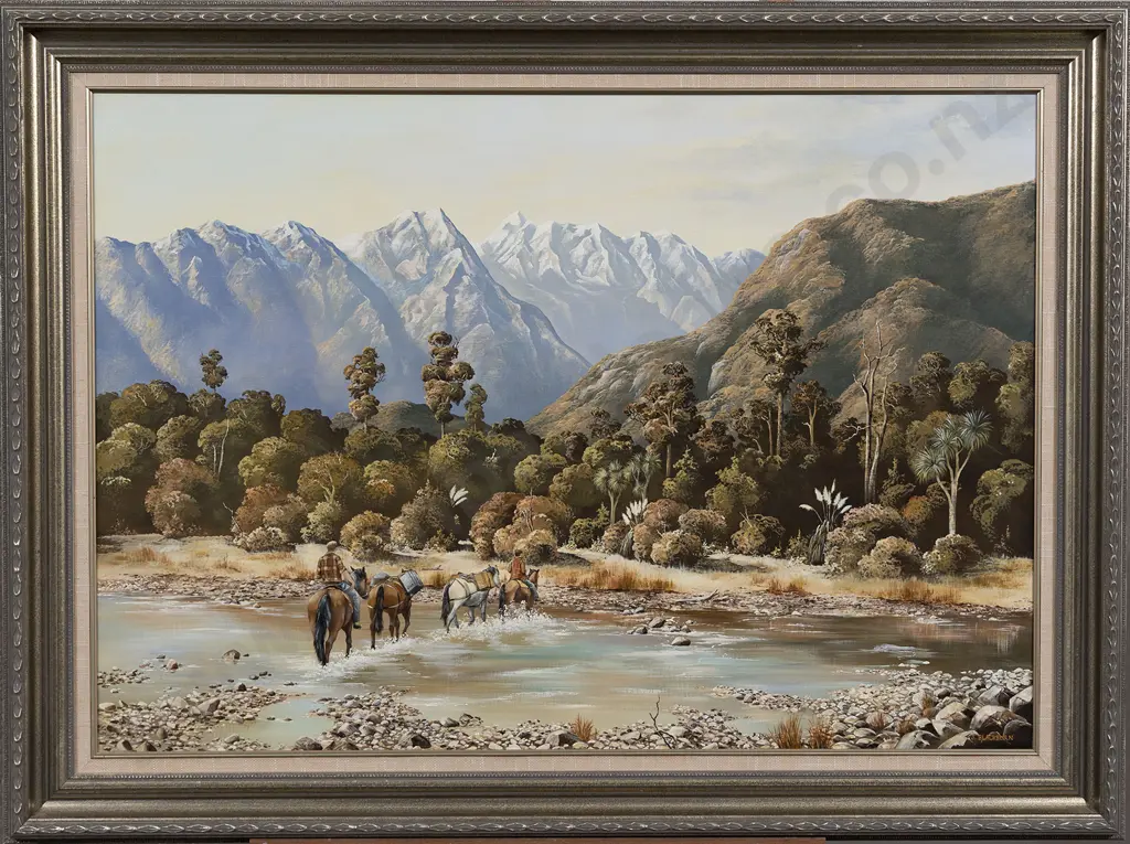 Jeanette Blackburn (b 1940) - Packhorses in Westland Image 1++