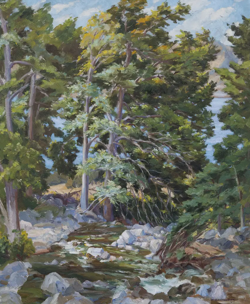 William Simon Wauchop (1889 - 1971) - Sunlit Stream Image 1++
