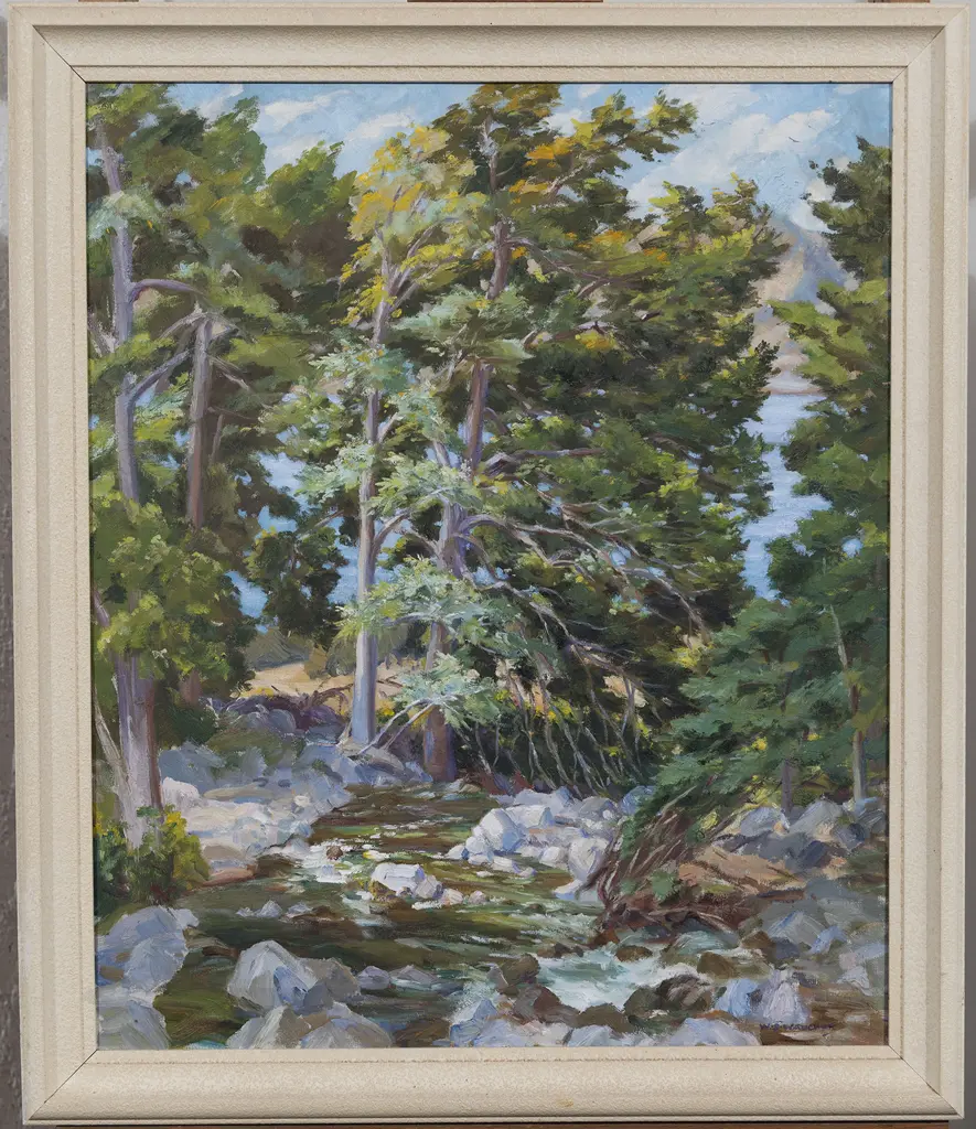 William Simon Wauchop (1889 - 1971) - Sunlit Stream Image 1++