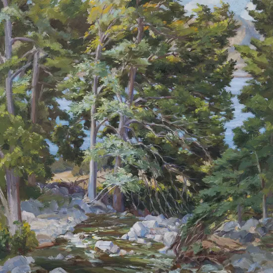 William Simon Wauchop (1889 - 1971) - Sunlit Stream