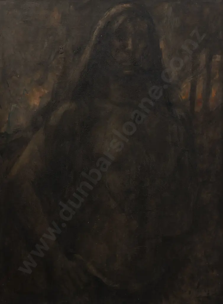 Unknown Artist - Figure in Burning Landscape Image 1++