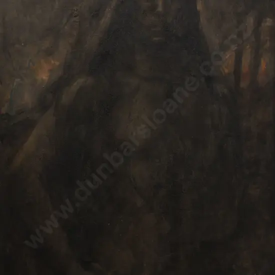 Unknown Artist - Figure in Burning Landscape