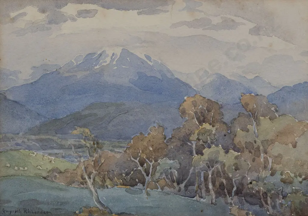 Gwyneth Richardson (1896 - 1980) - Alpine Landscape Image 1++