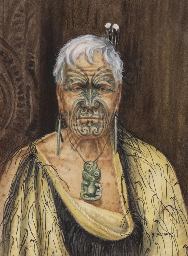 F Brenner - Maori Chief Image 1++