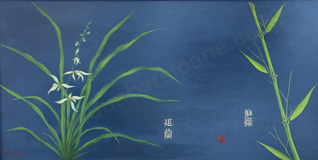 Richard Shallcrass - Orchid & Bamboo Image 1++