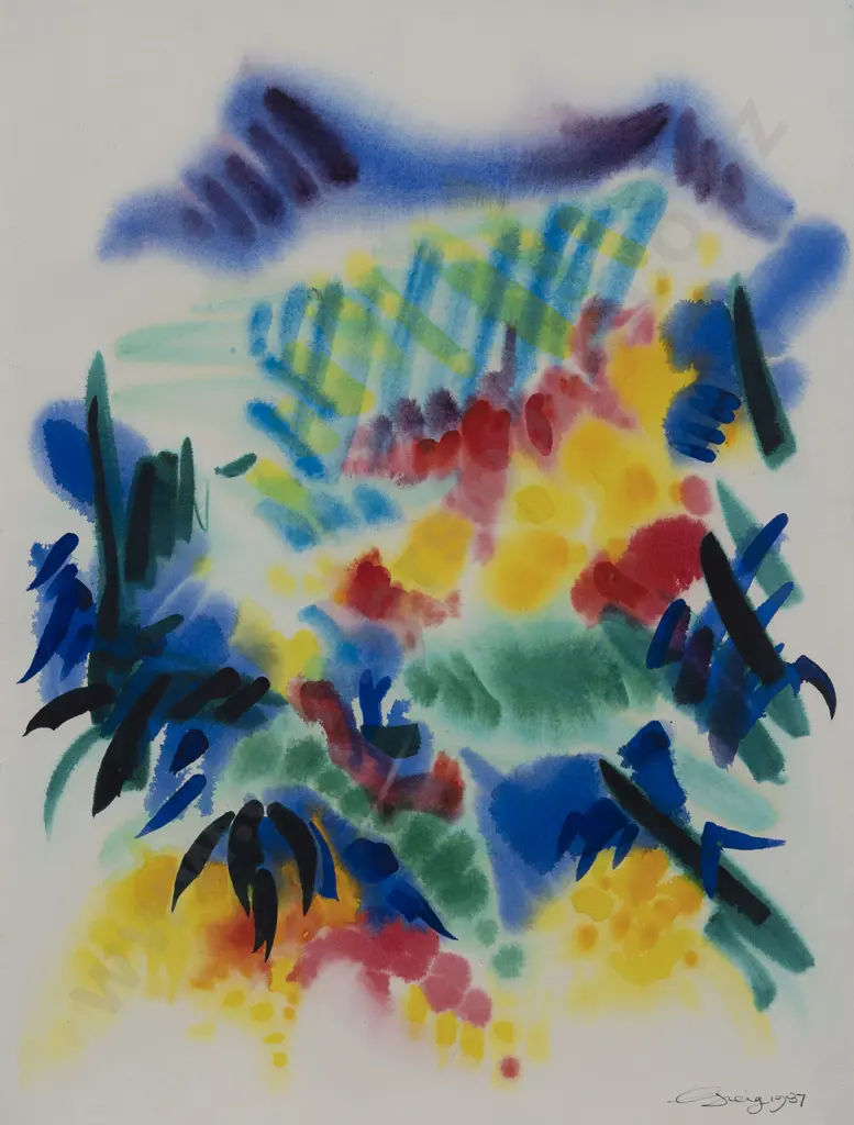 Rhonda Greig (b 1940) - Untitled Abstract Image 1++