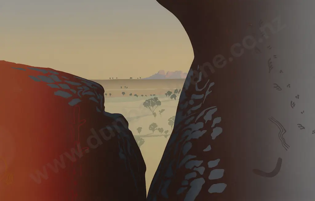 Malcolm Warr (b 1939) - The Real World Uluru Image 1++