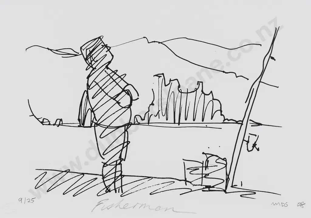 Michael Smither (b1939) -  Fishermen Image 1++