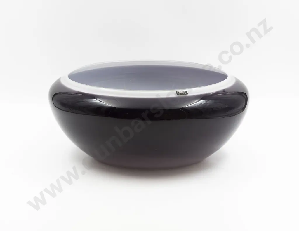 Large Ola & Marie Hoglund NZ Art Glass Bowl Image 1++