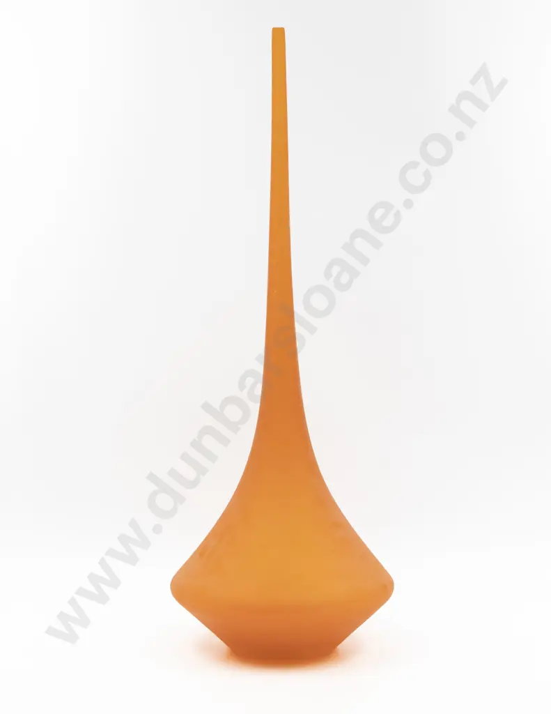 Orange Studio Glass Bottle Vase Image 1++
