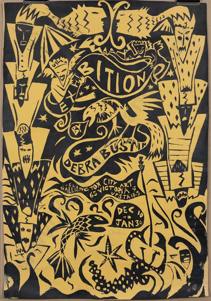 Debra Bustin (b 1957) - Wellington City Art Gallery Exhibition Posters (pair) Image 1++