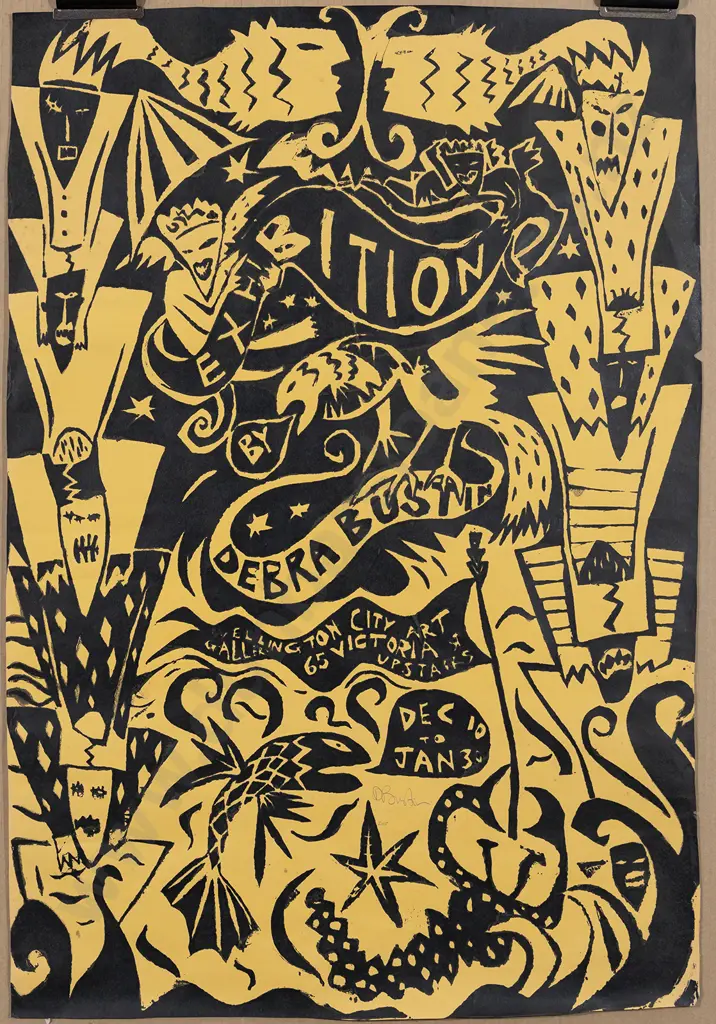 Debra Bustin (b 1957) - Wellington City Art Gallery Exhibition Posters (pair) Image 1++