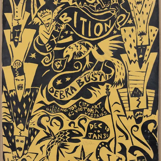 Debra Bustin (b 1957) - Wellington City Art Gallery Exhibition Posters (pair)