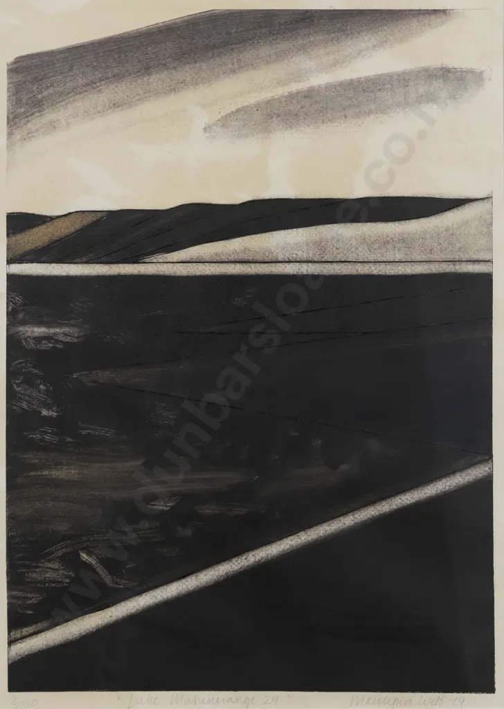 Marilynn Webb (1937 - 2021) -  Lake Mahinerangi 29 Image 1++