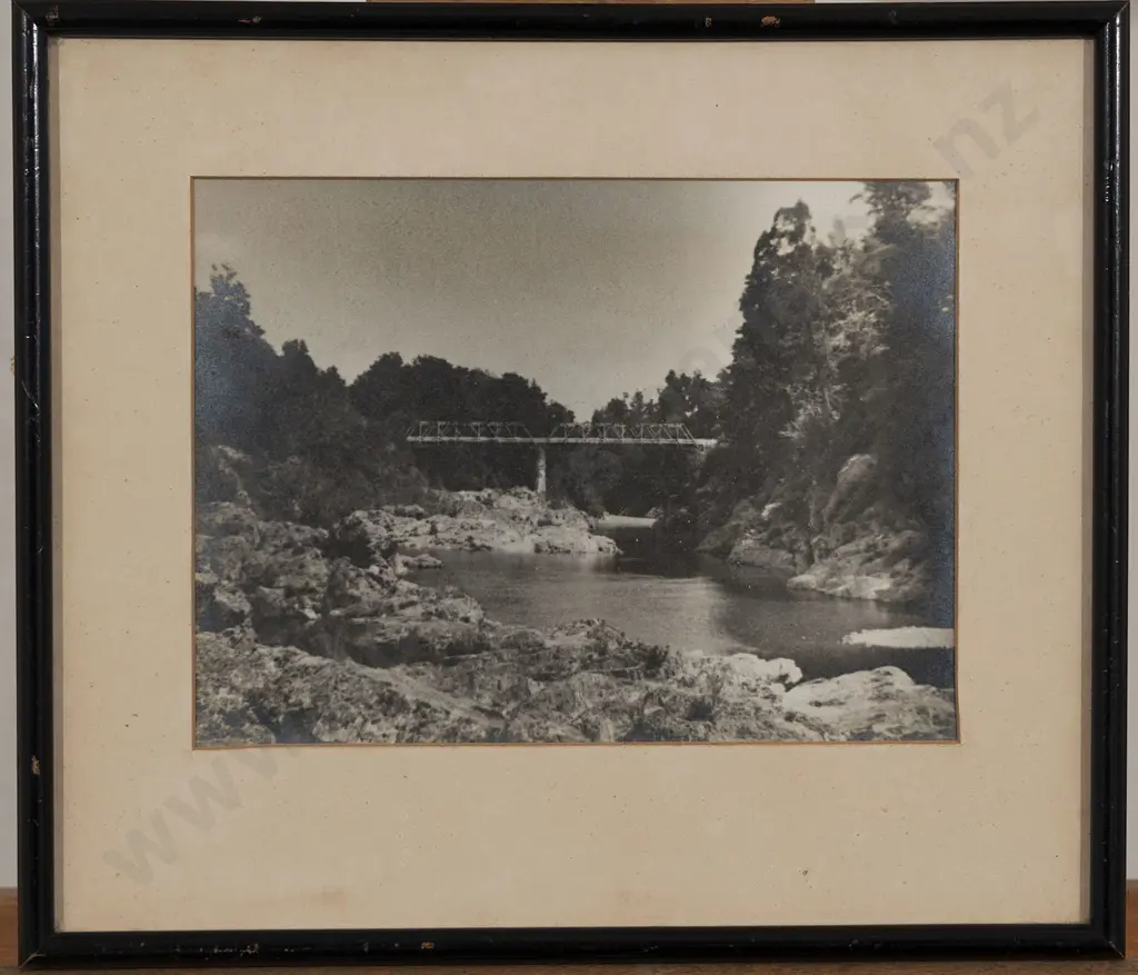 George Chance (1885 - 1963) - Bridge Over Pelorus River Image 1++