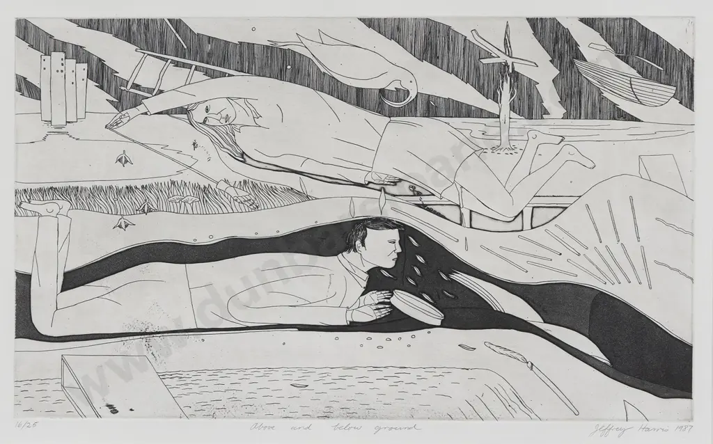 Jeffrey Harris (b 1949) - Above and Below Ground Image 1++