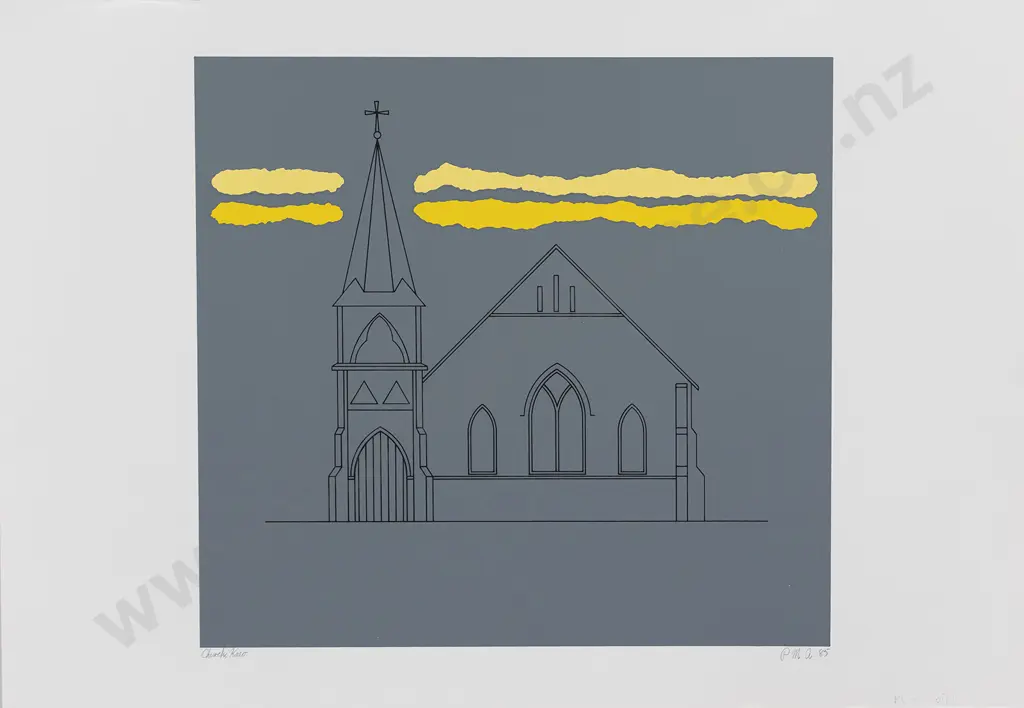 Four Ltd Ed Prints - NZ Churches (unframed) Image 1++