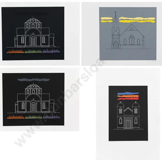 Four Ltd Ed Prints - NZ Churches (unframed)