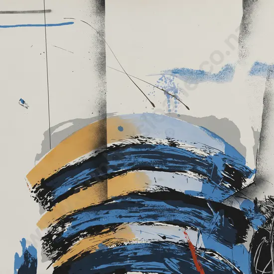 Dennis Frings (USA b 1945)- Impact of Reality on a Movable Dream I