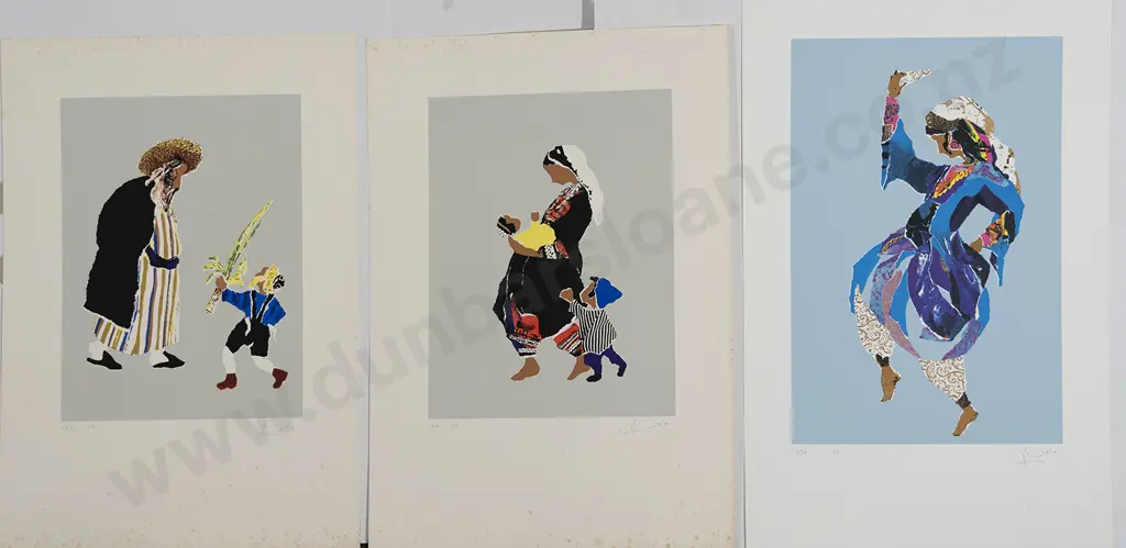 Judit Yellin-Ginat - Seven Figural Prints (unframed) Image 1++