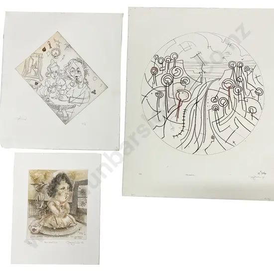 Gary Tricker (1938 - 2021) - Railscape & Two Others (unframed)