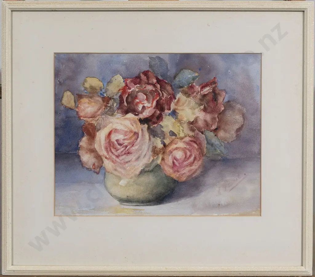 Unknown Artist - Floral Still Life with Roses Image 1++