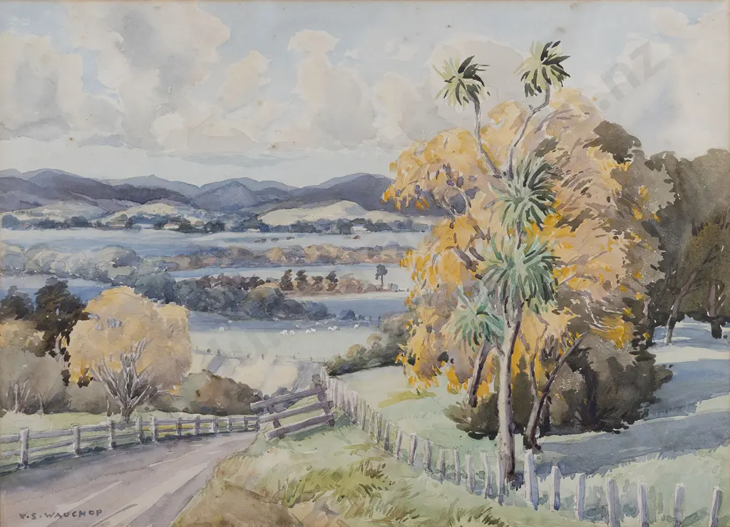 William Simon Wauchop (1889 - 1971) - Kowhai Time Near Dannevirke Image 1++