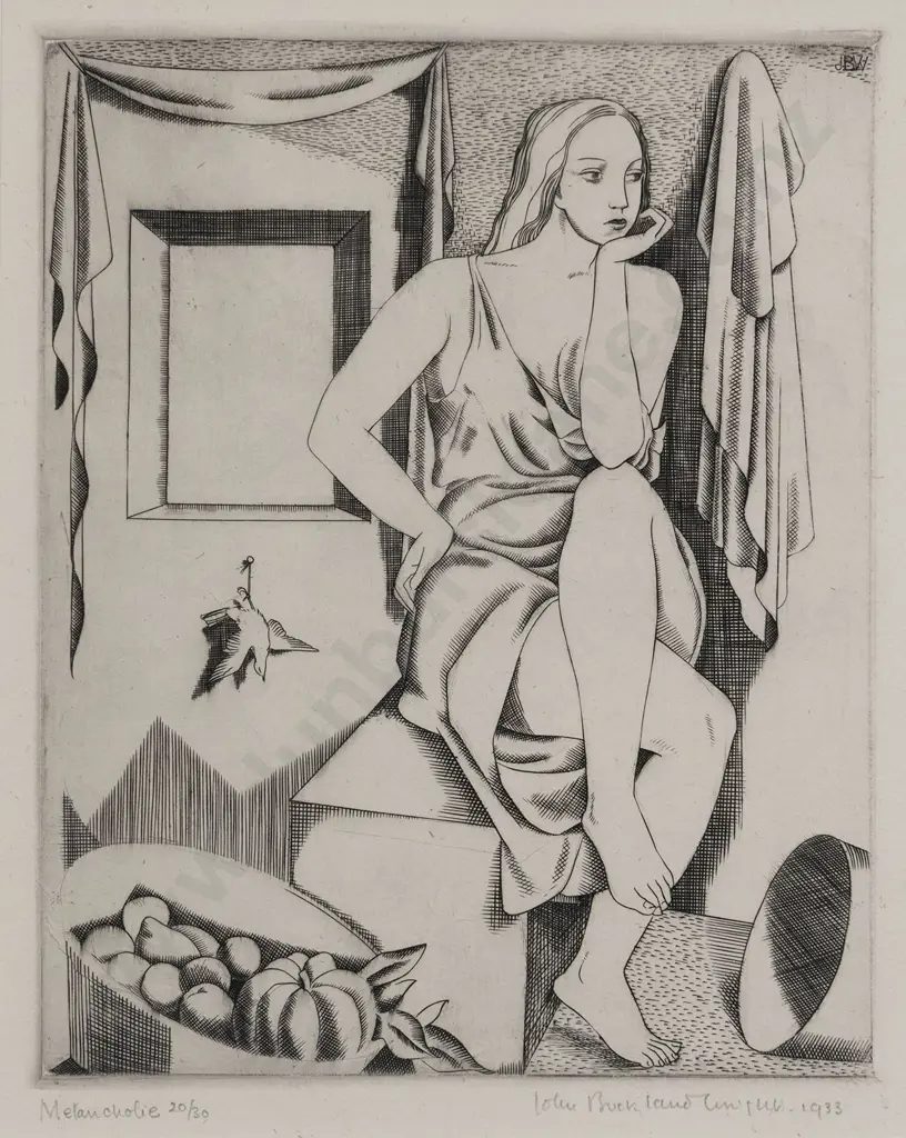 John Buckland Wright (1897 - 1954) - Melancholie Image 1++