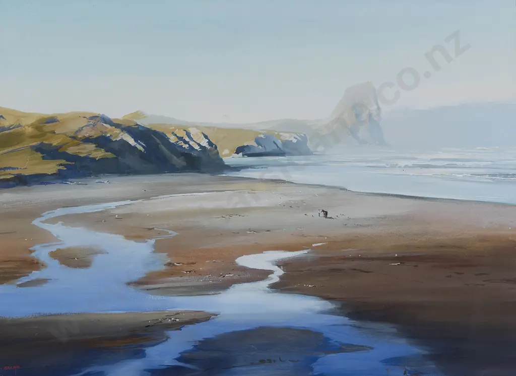 Colin C Wynn (b 1950) - Otahome Towards Castle Rock Wairarapa Image 1++