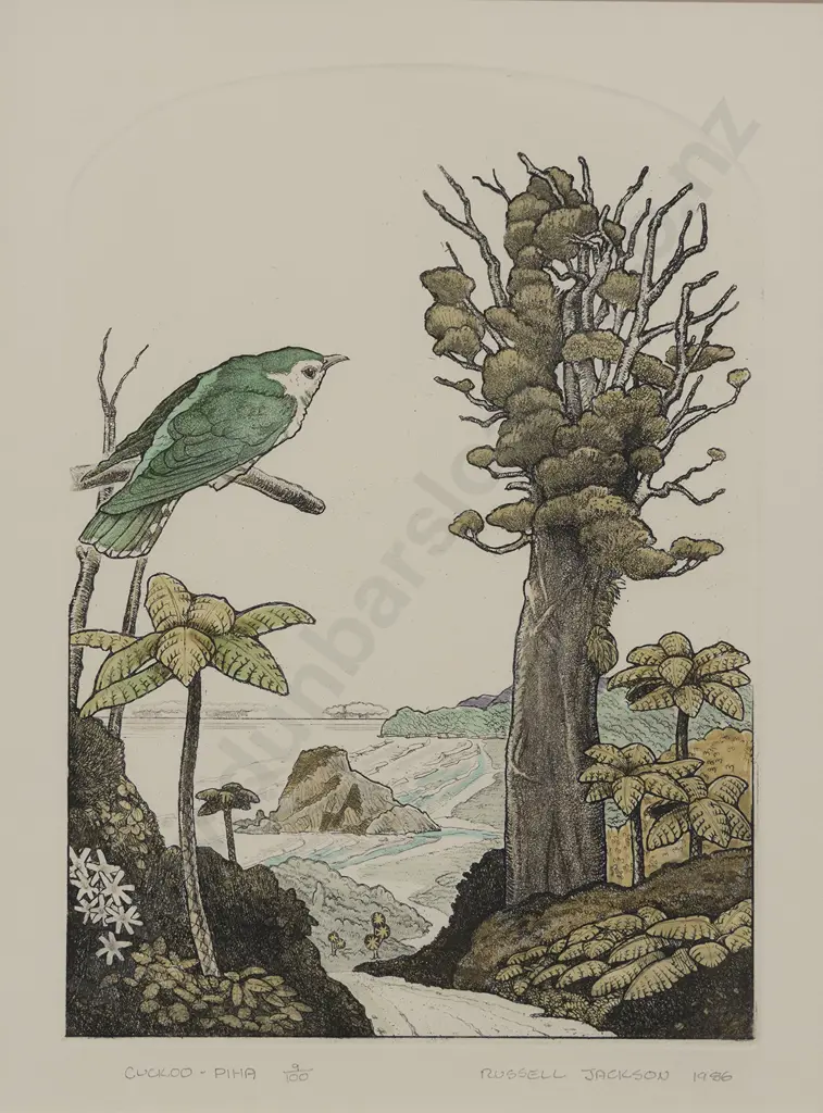 Russell M Jackson (b 1947) - Cuckoo - Piha Image 1++