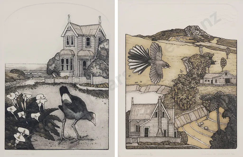 Russell M Jackson (b 1947) - Whangaroa & West Coast (2) Image 1++
