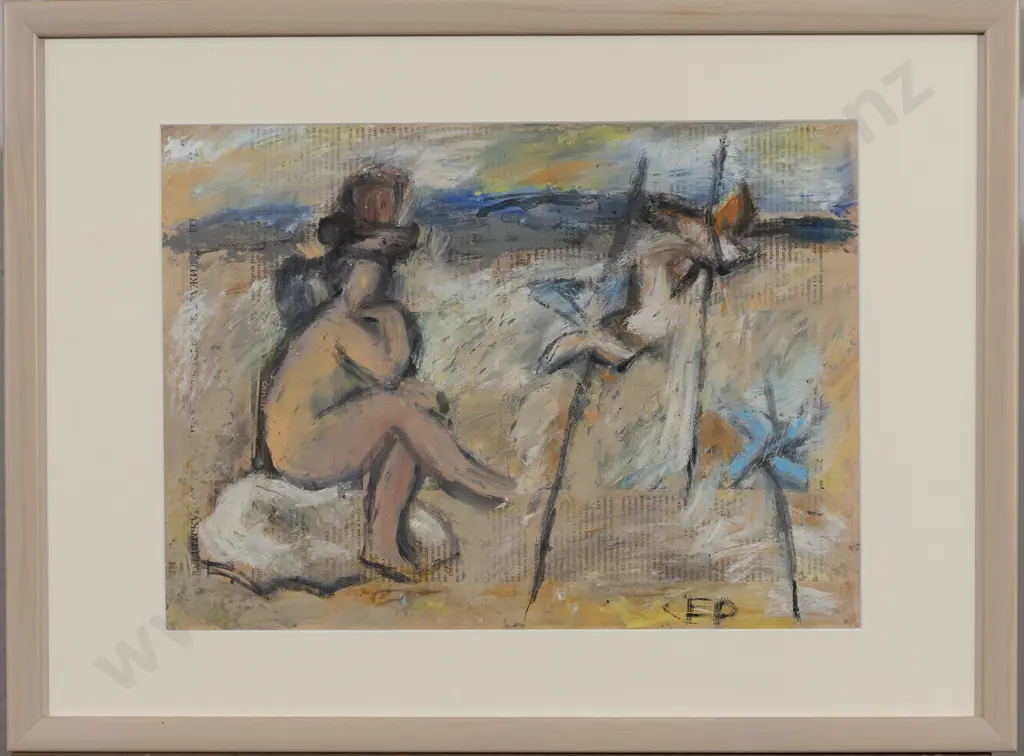 Eugeni Rastorguev (1920 - 2009) - Pair of Figural Abstracts (2) Image 1++