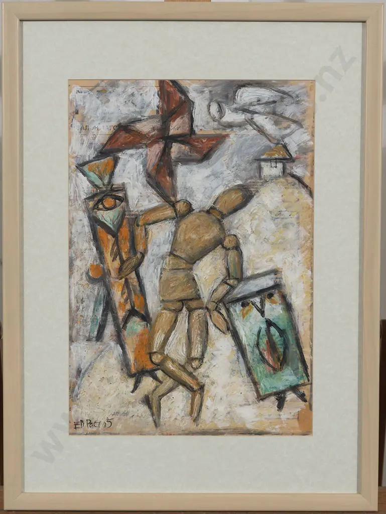Eugeni Rastorguev (1920 - 2009) - Pair of Figural Abstracts (2) Image 1++