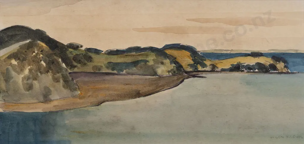 Helen Brown (1917 - 86) - Coastal Landscape Image 1++