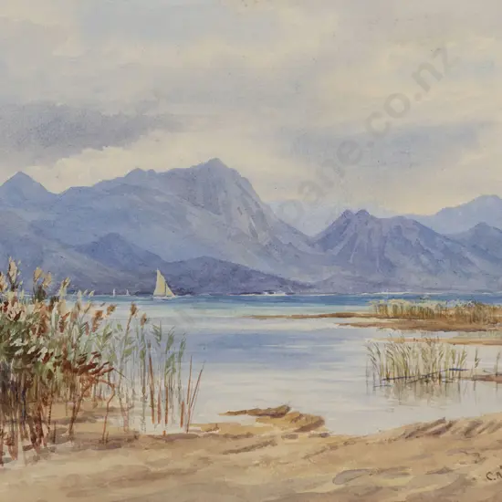 Charles Nathaniel Worsley (1862 - 1923) - South Island Landscape
