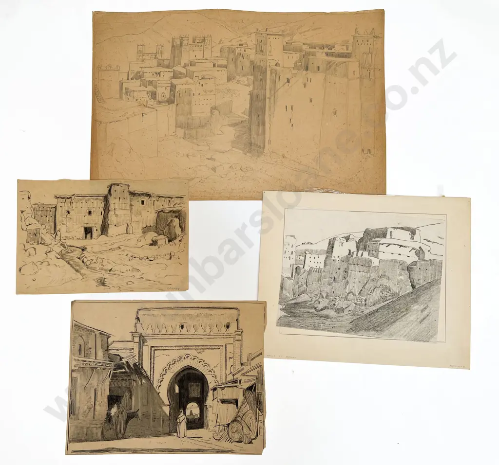 John Weeks (1888 - 1965) - Twelve Sketchbook Studies (unframed) Image 1++