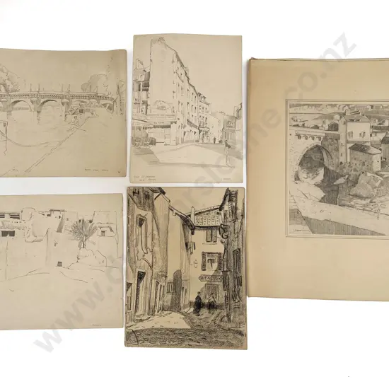 John Weeks (1888 - 1965) - Twelve Sketchbook Studies (unframed)